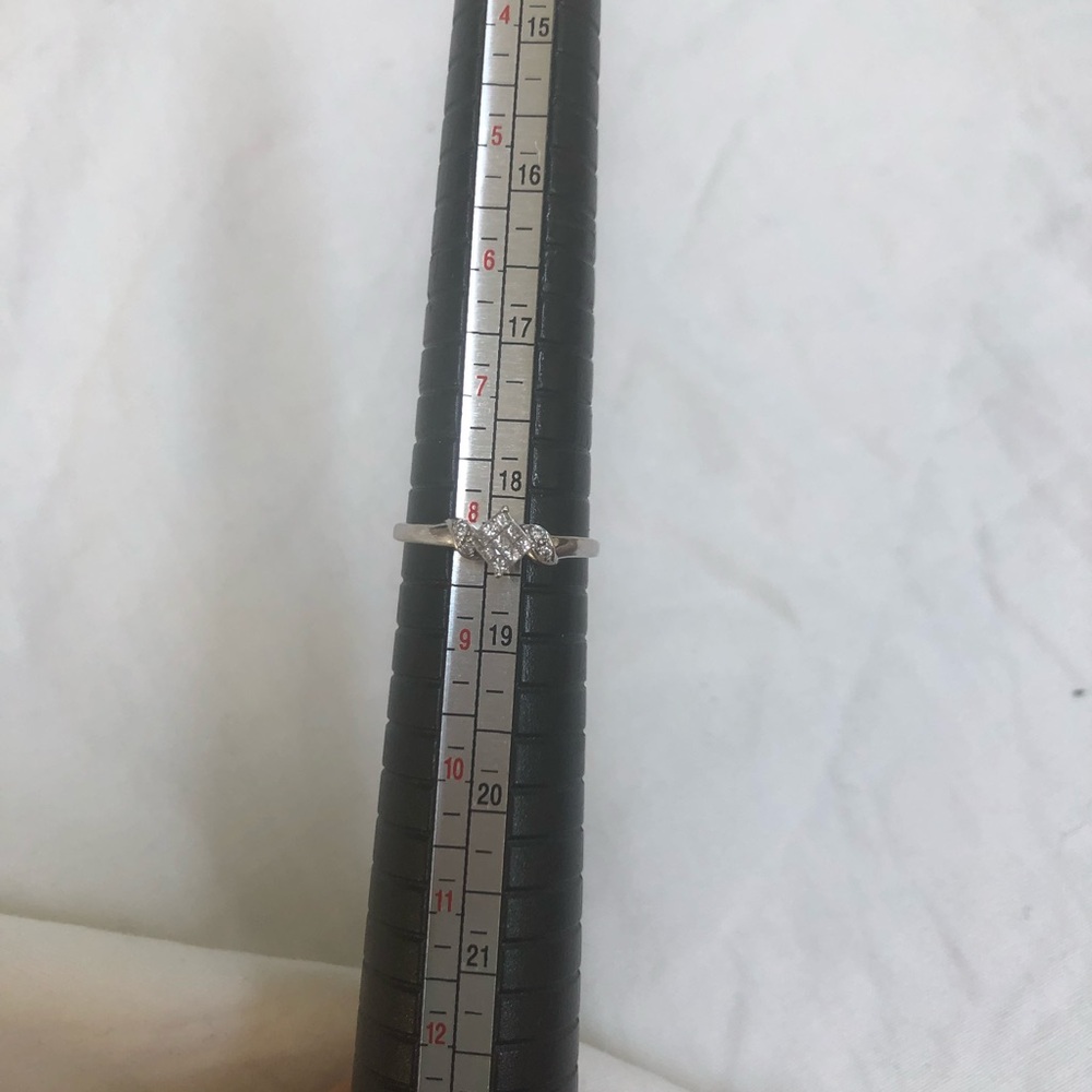 🔴🆑Authentic 💯% Real 14k White Gold Ring With Natural Diamonds🆑🔴 - Picture 4 of 8